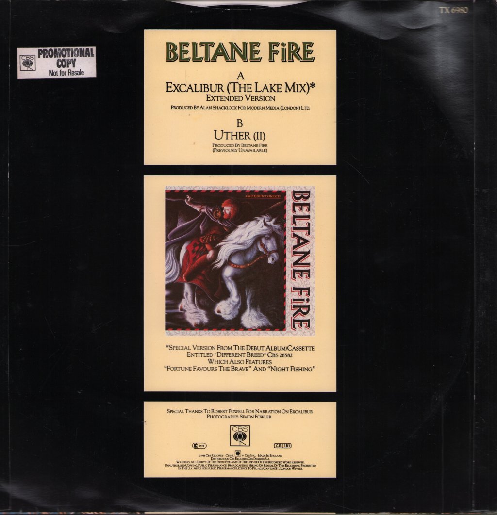 Beltane Fire - Excalibur - 12 Inch
