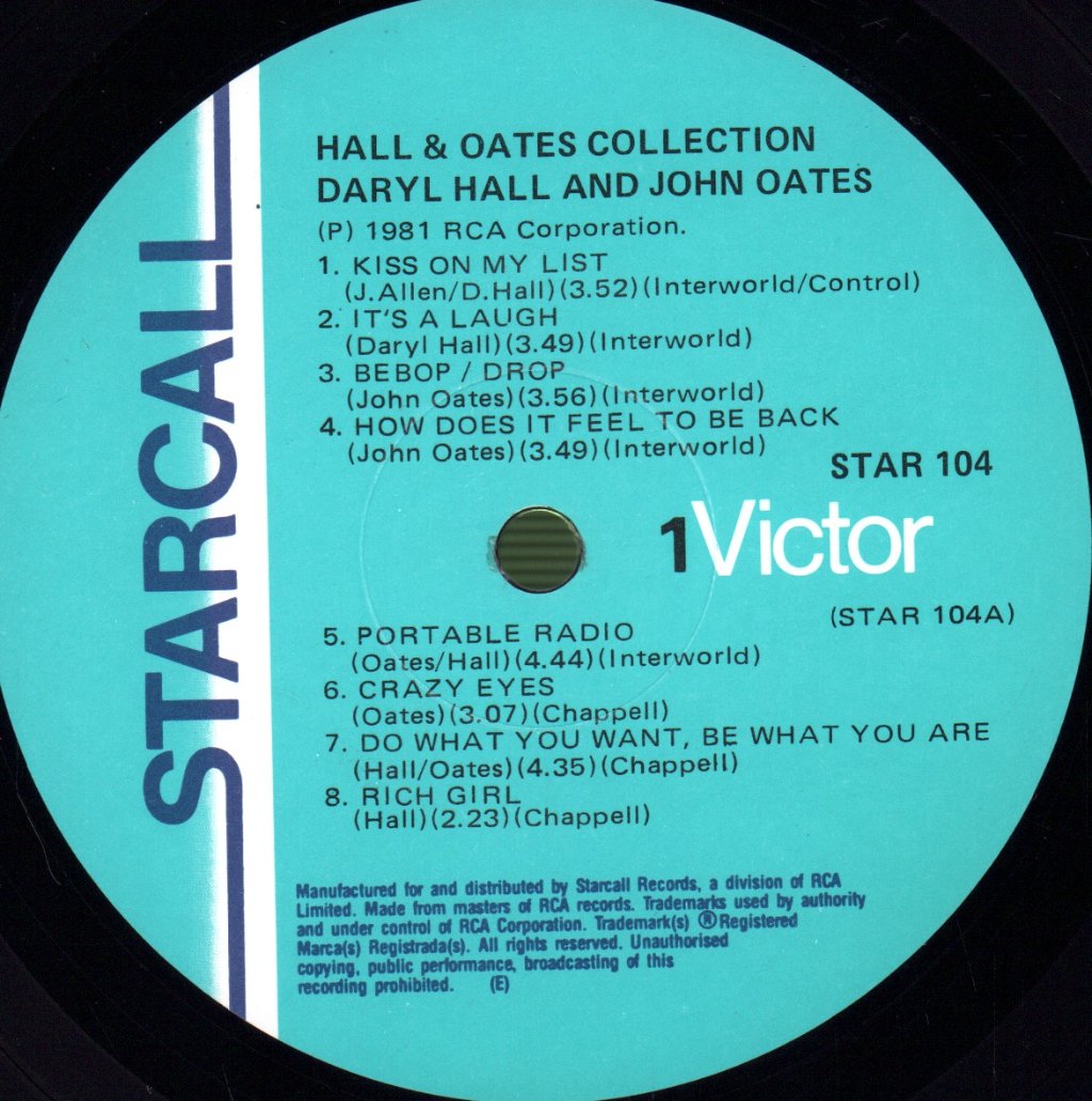 Hall And Oates - Collection - Lp