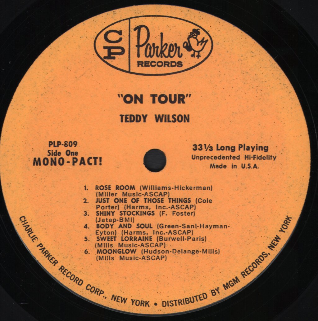 Teddy Wilson And His Trio - On Tour With - Lp