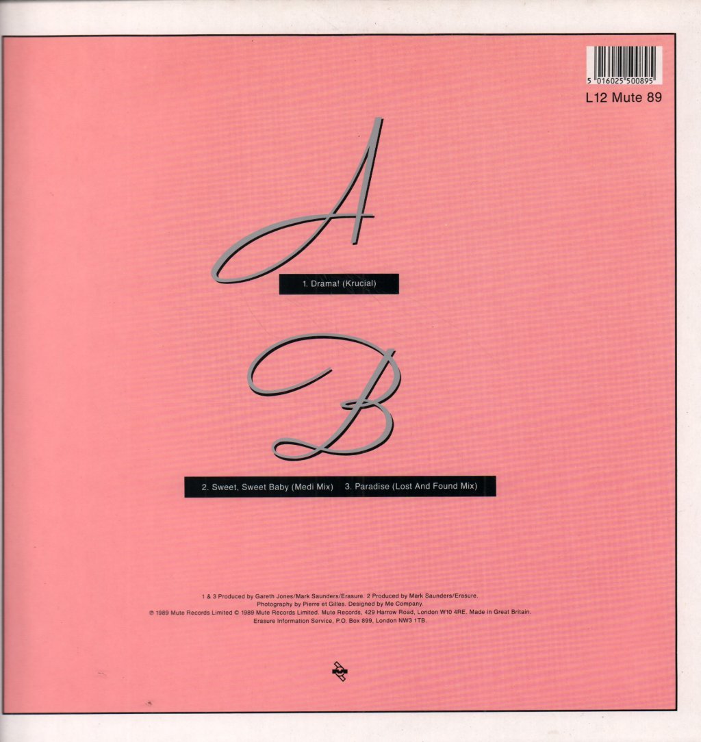 Erasure - Drama - 12 Inch