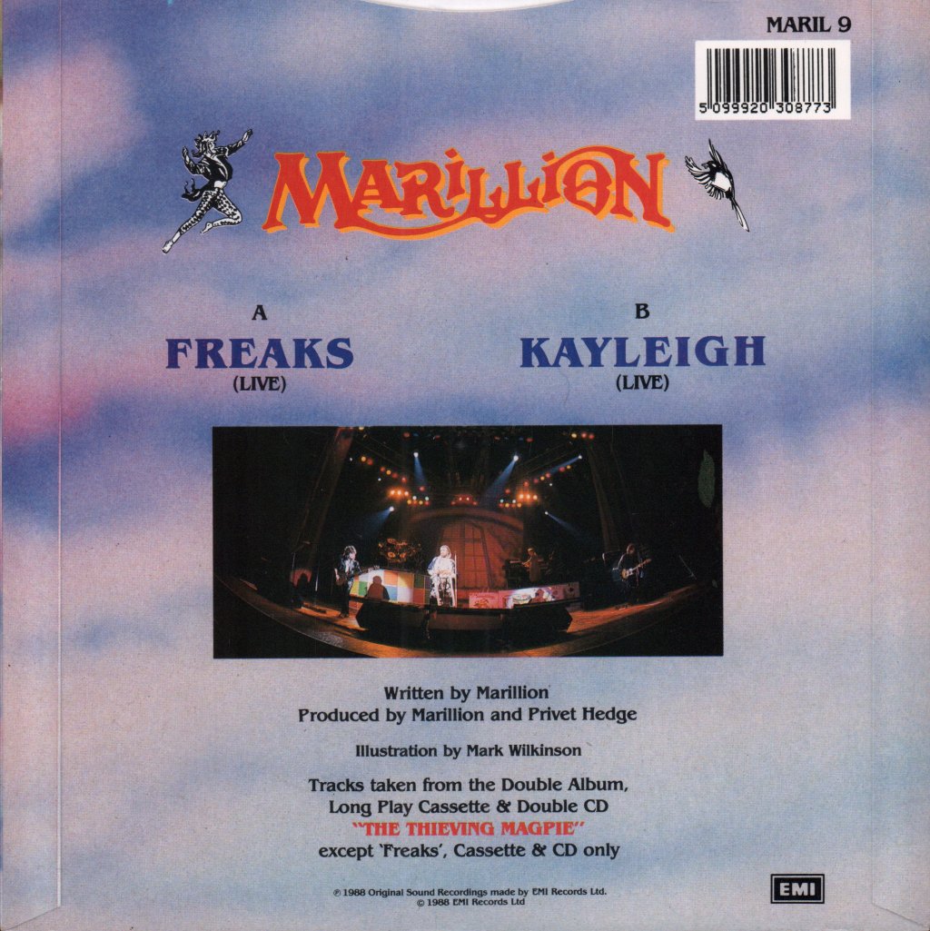 Marillion - Freaks - 7 Inch