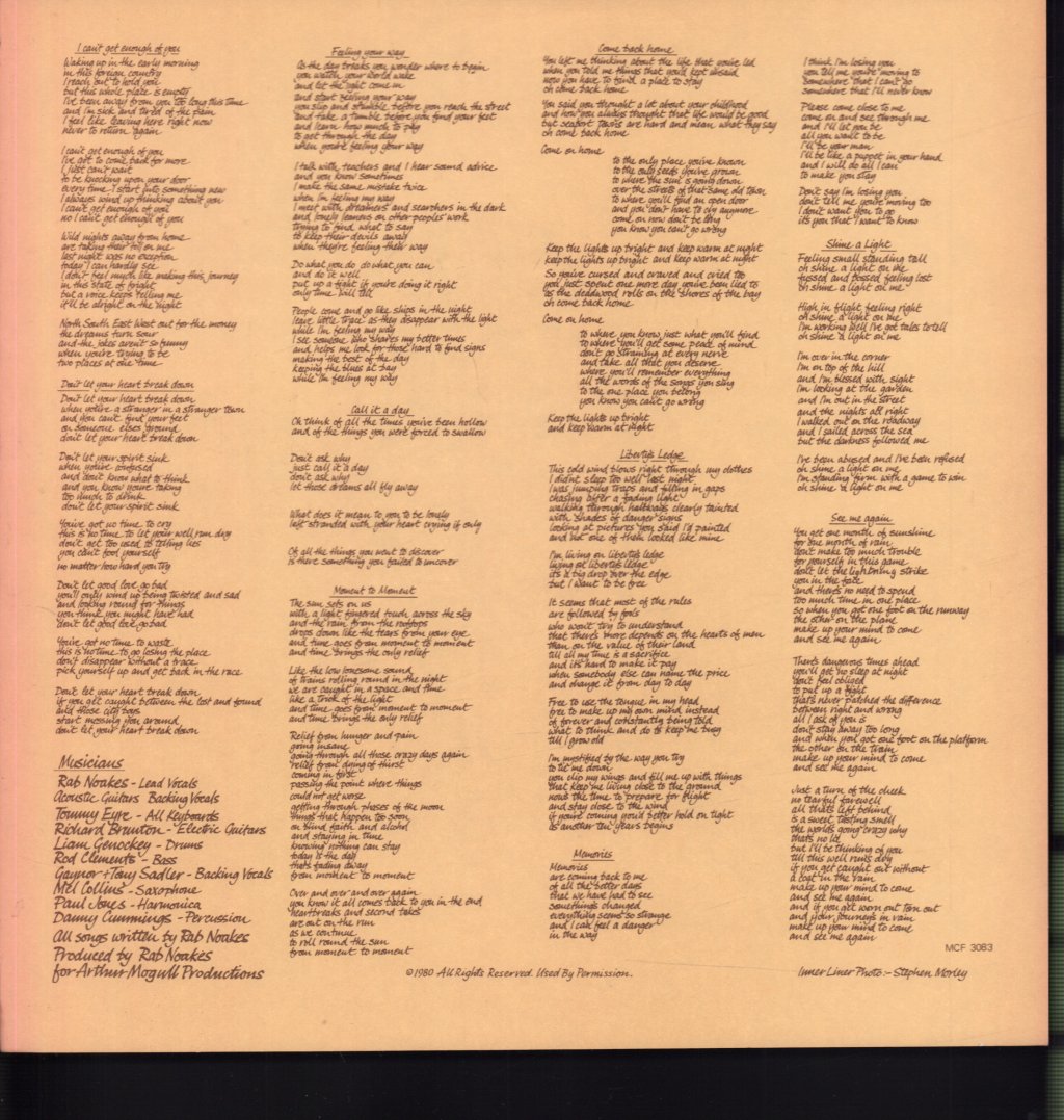 Rab Noakes - Rab Noakes - Lp