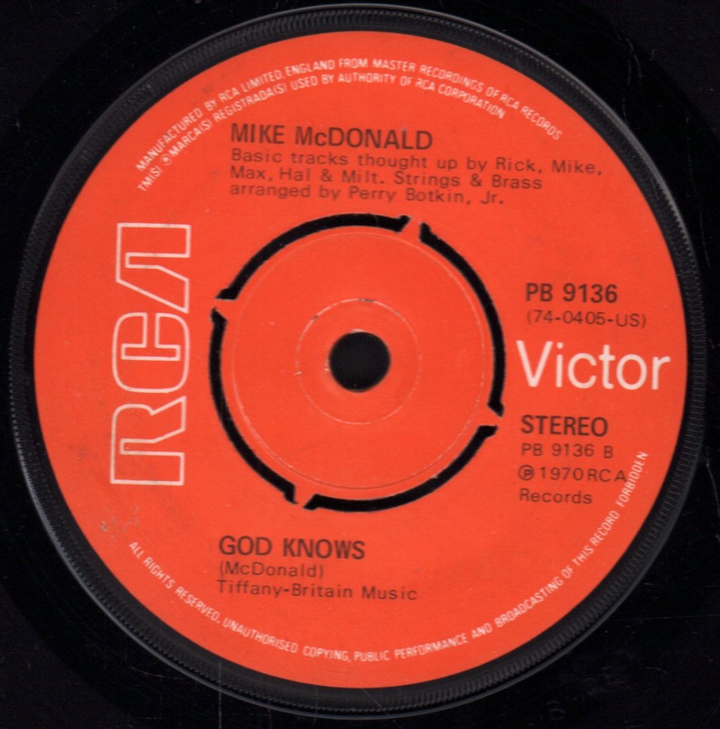 Derek And Ray / Mike Mc Donald - Interplay / God Knows - 7 Inch