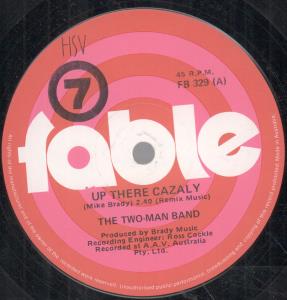 Two Man Band - Up0 There Cazaly - 7 Inch