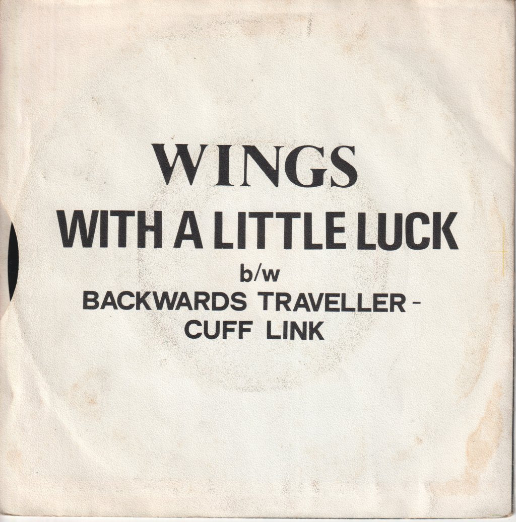 Wings - With A Little Luck - 7 Inch
