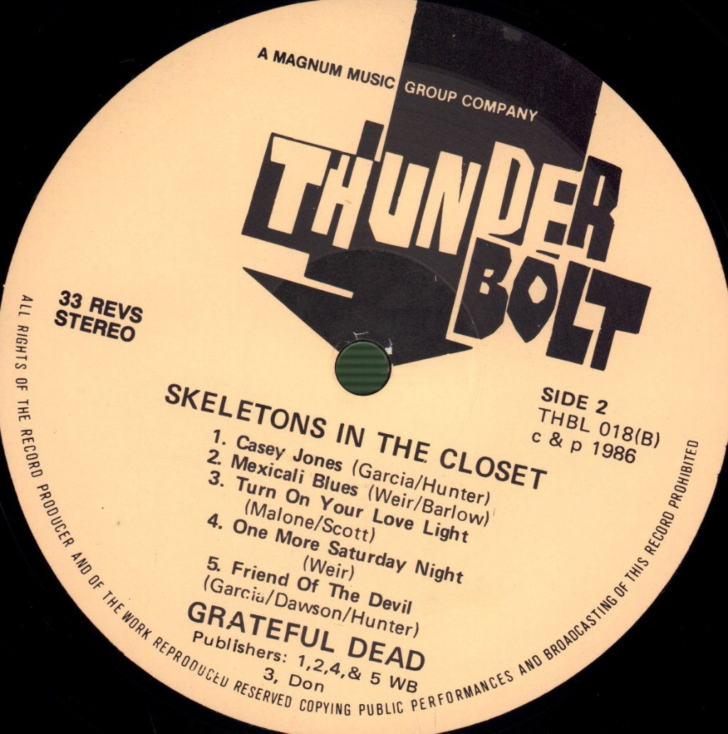 Grateful Dead - Skeletons From The Closet (Best Of) - Lp