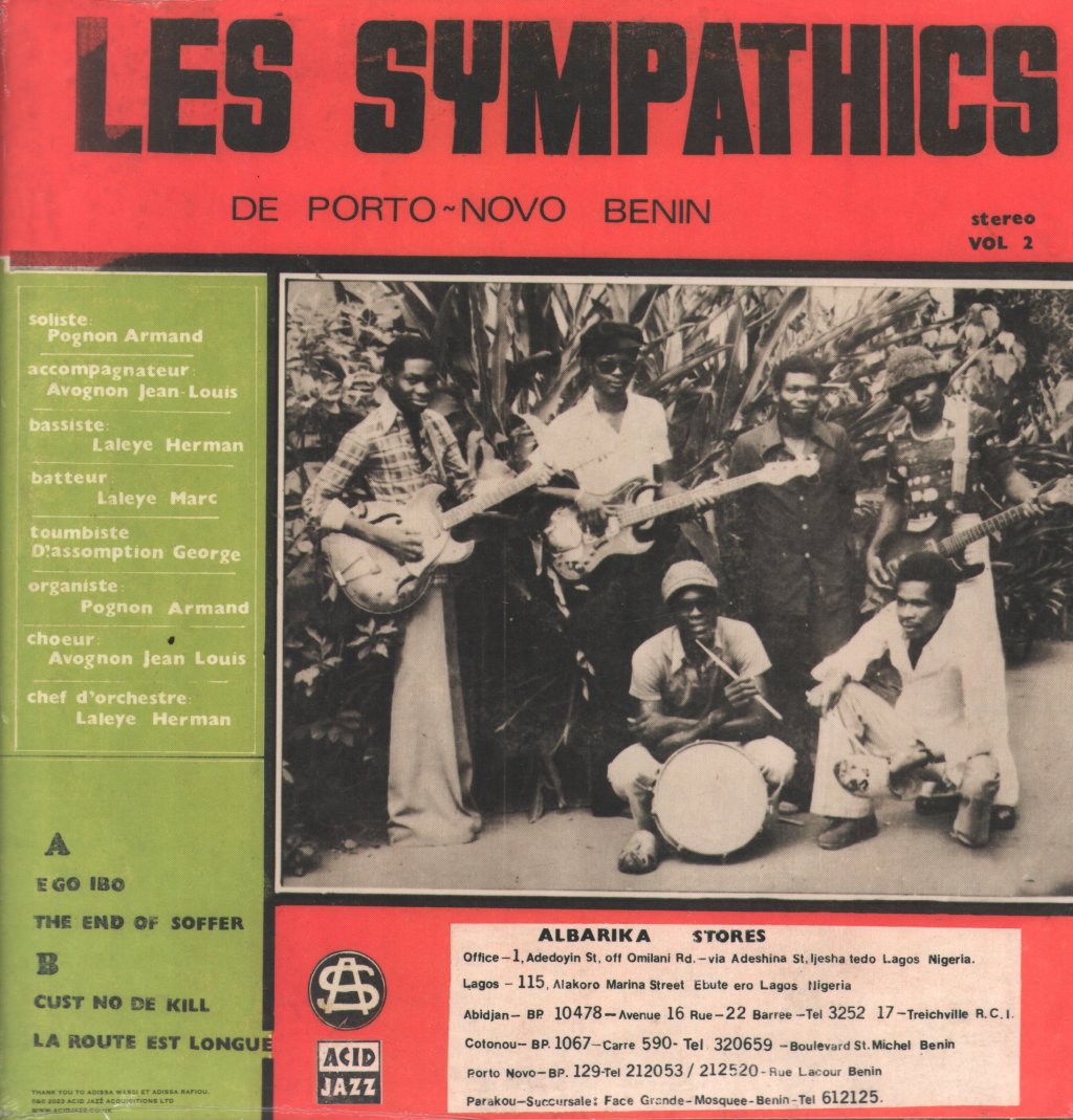 Les Sympathics de Porto-Novo Benin - Les Sympathics de Porto-Novo Benin - Vol. 2 - Lp
