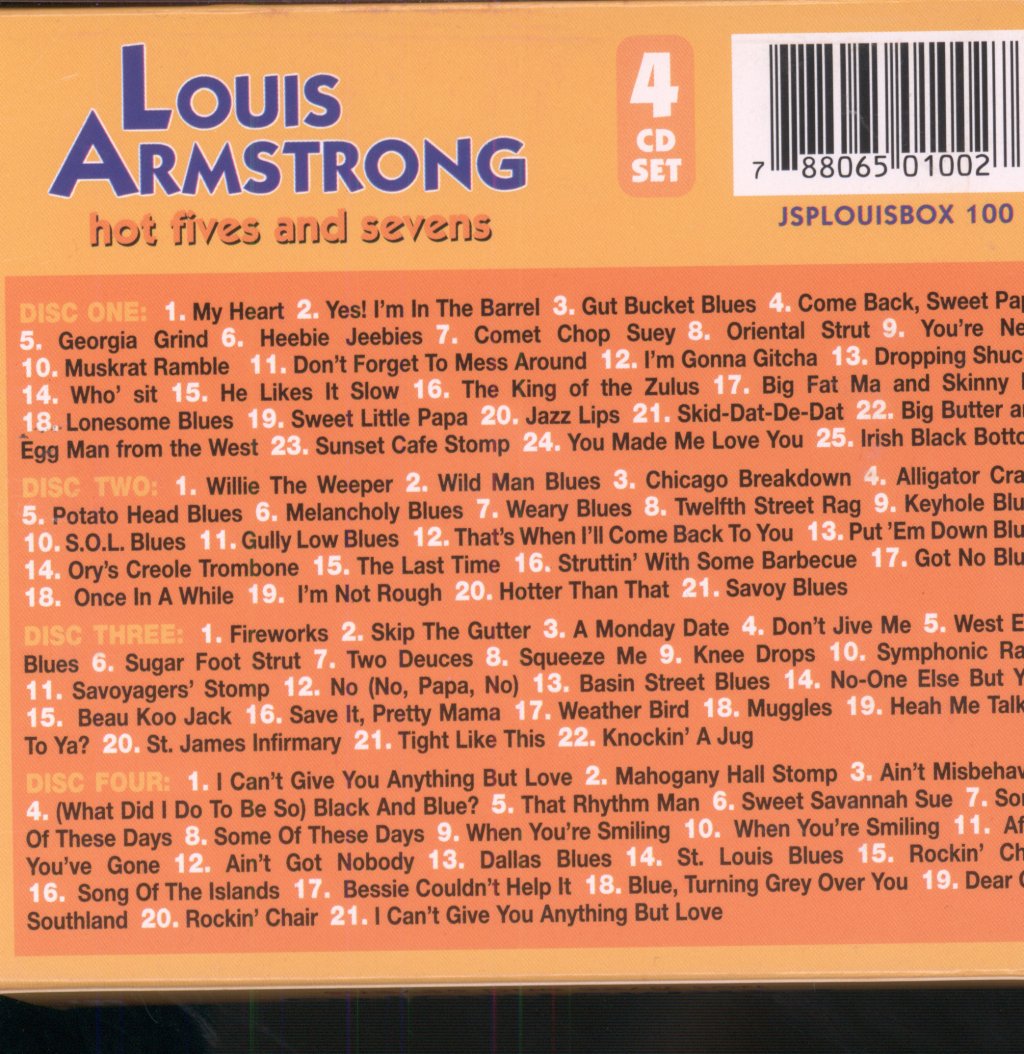 Louis Armstrong - Hot Fives And Sevens - Cd Set