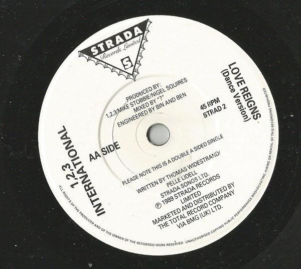 1,2,3 International - Love Reigns - 7 Inch