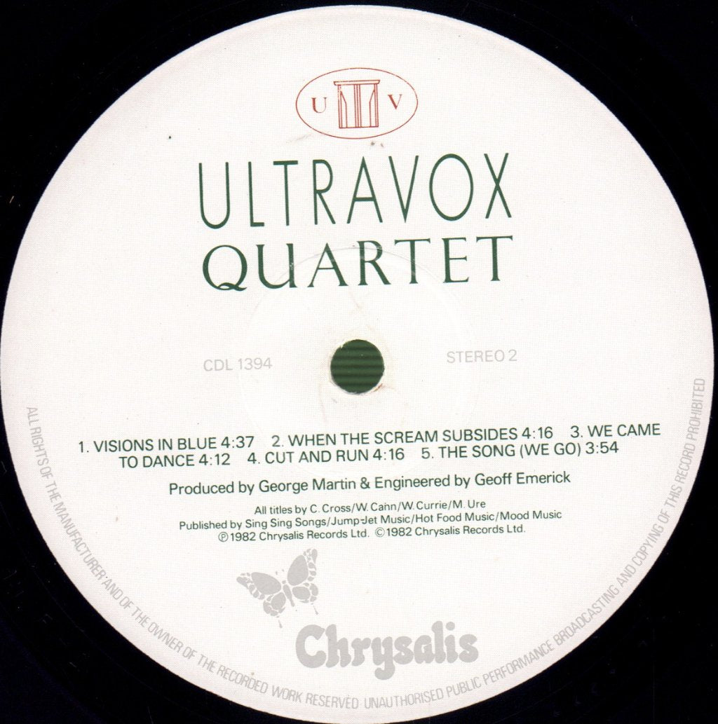 Ultravox - Quartet - Lp