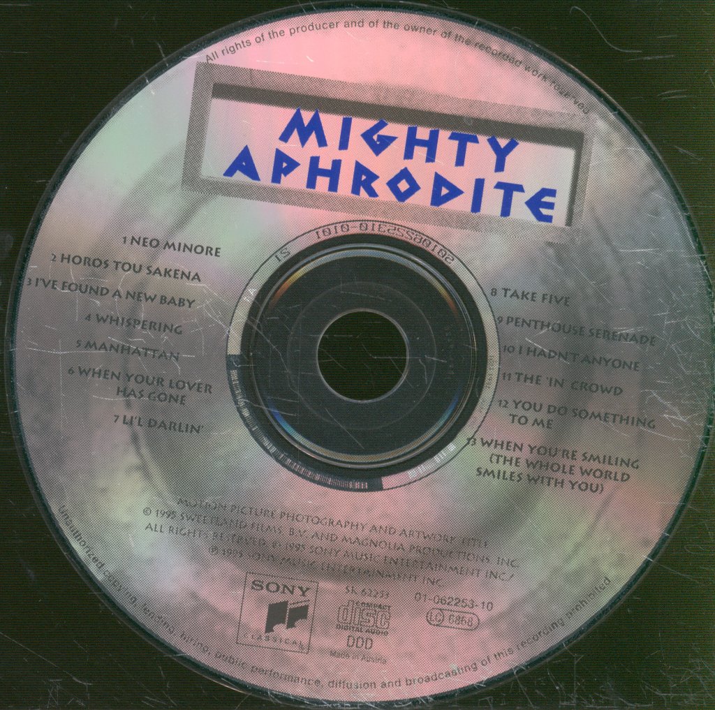 Various Artists - Mighty Aphrodite - Music From The Motion Picture - Cd