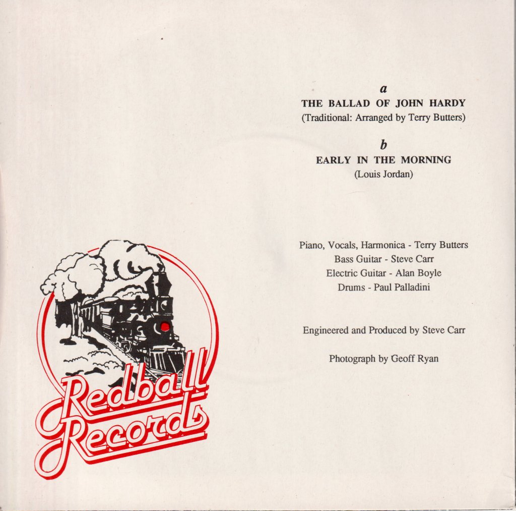 Terry Butters And The Redball Rockets - Ballad Of John Hardy - 7 Inch