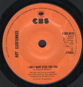 Art Garfunkel - I Only Have Eyes For You - 7 Inch