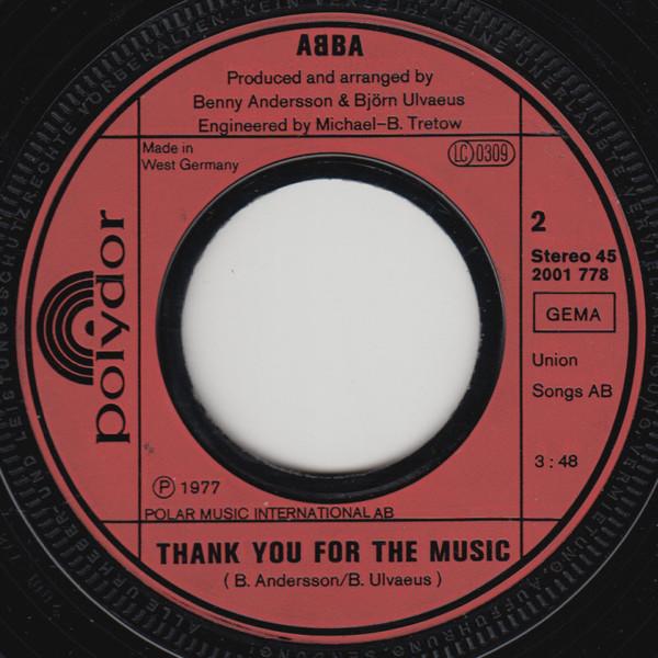 ABBA - Eagle / Thank You For The Music - 7 Inch