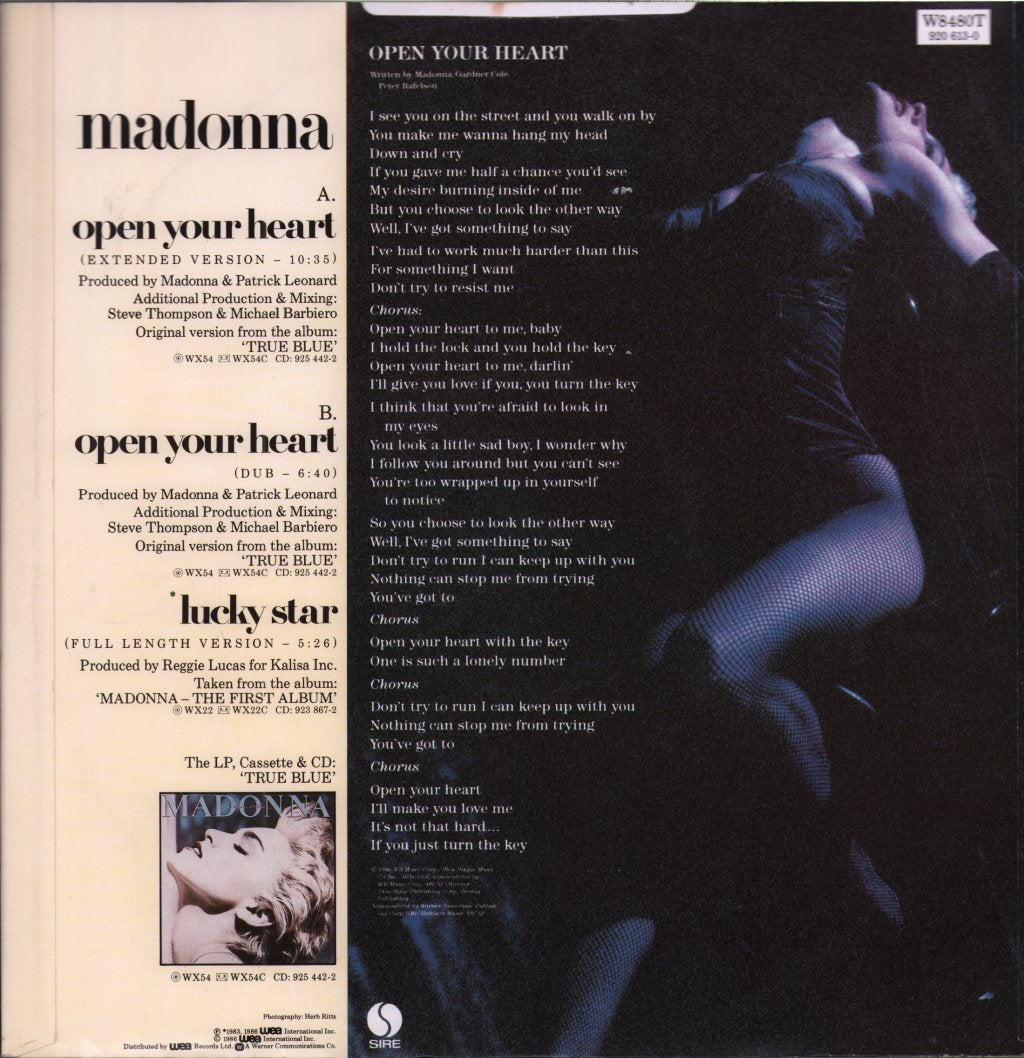 Madonna - Open Your Heart - 12 Inch