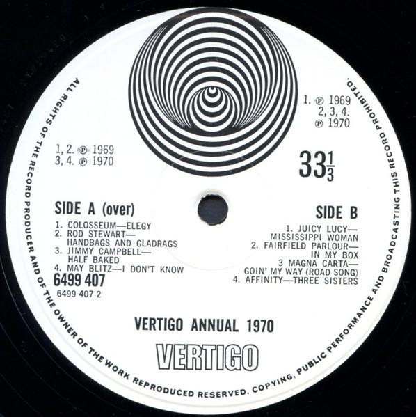 Various Artists - Vertigo Annual 1970 - Double Lp