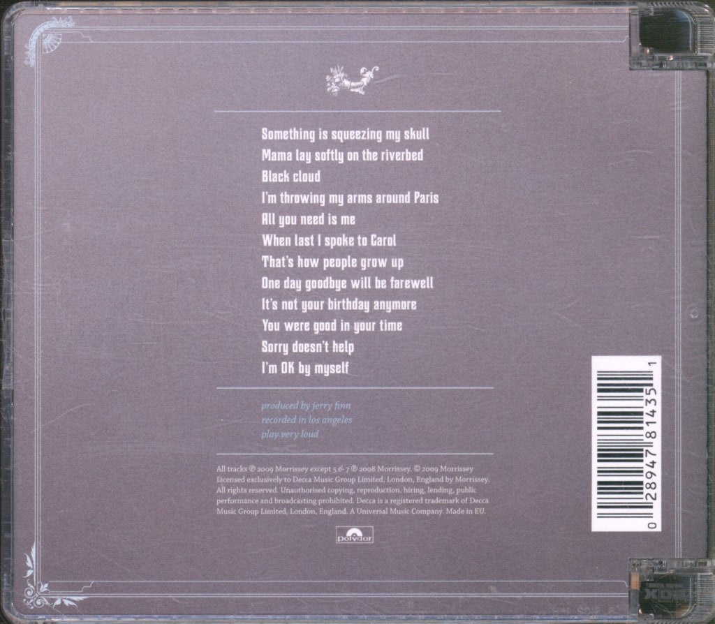 Morrissey - Years Of Refusal - Cd