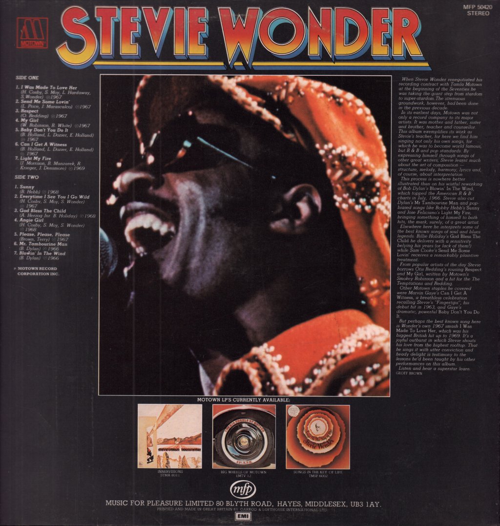 Stevie Wonder - Light My Fire - Lp