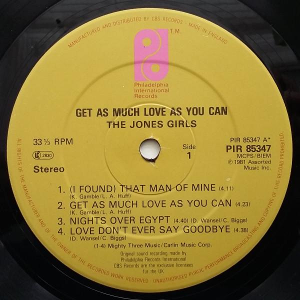 Jones Girls - Get As Much Love As You Can - Lp
