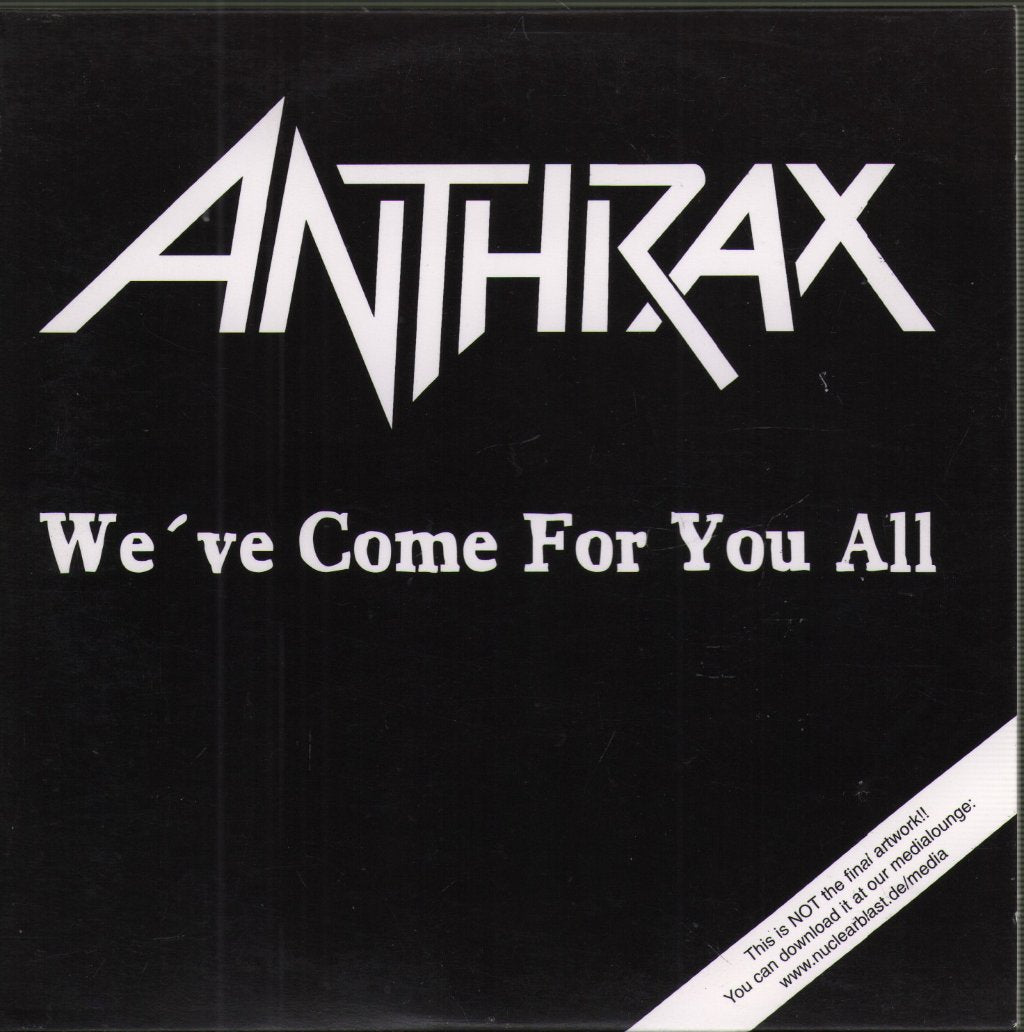 Anthrax - We've Come For You All - Cd