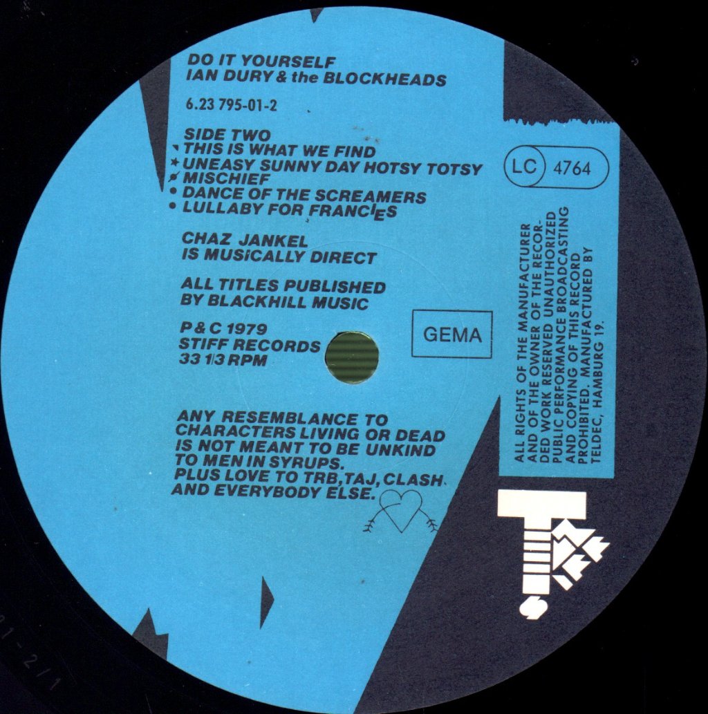 Ian Dury And The Blockheads - Do It Yourself - Lp
