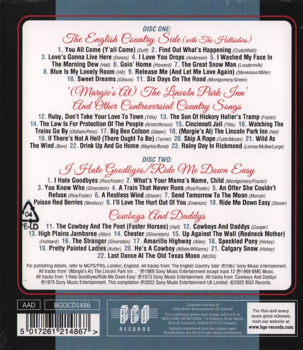 Bobby Bare - Four RCA Albums - Double Cd