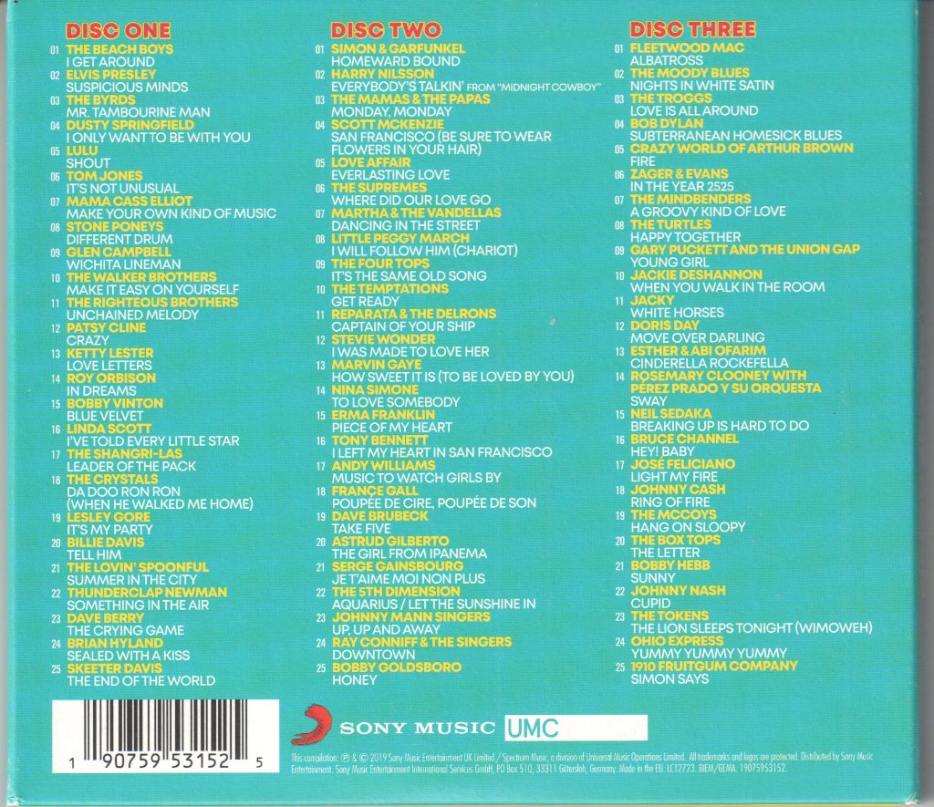 Various Artists - #1 60s Pop Album - Triple Cd