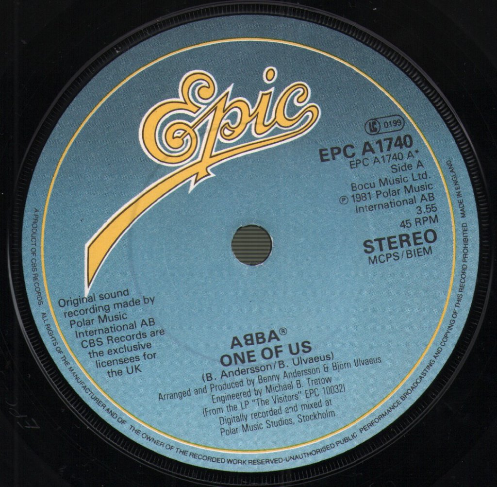 ABBA - One Of Us - 7 Inch
