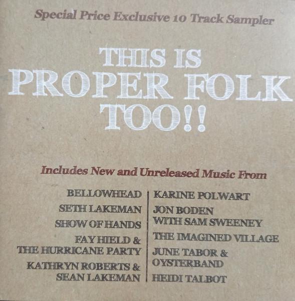 Various Artists - This Is Proper Folk Too!! - Cd