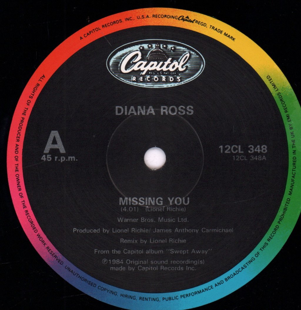Diana Ross - Missing You - 12 Inch