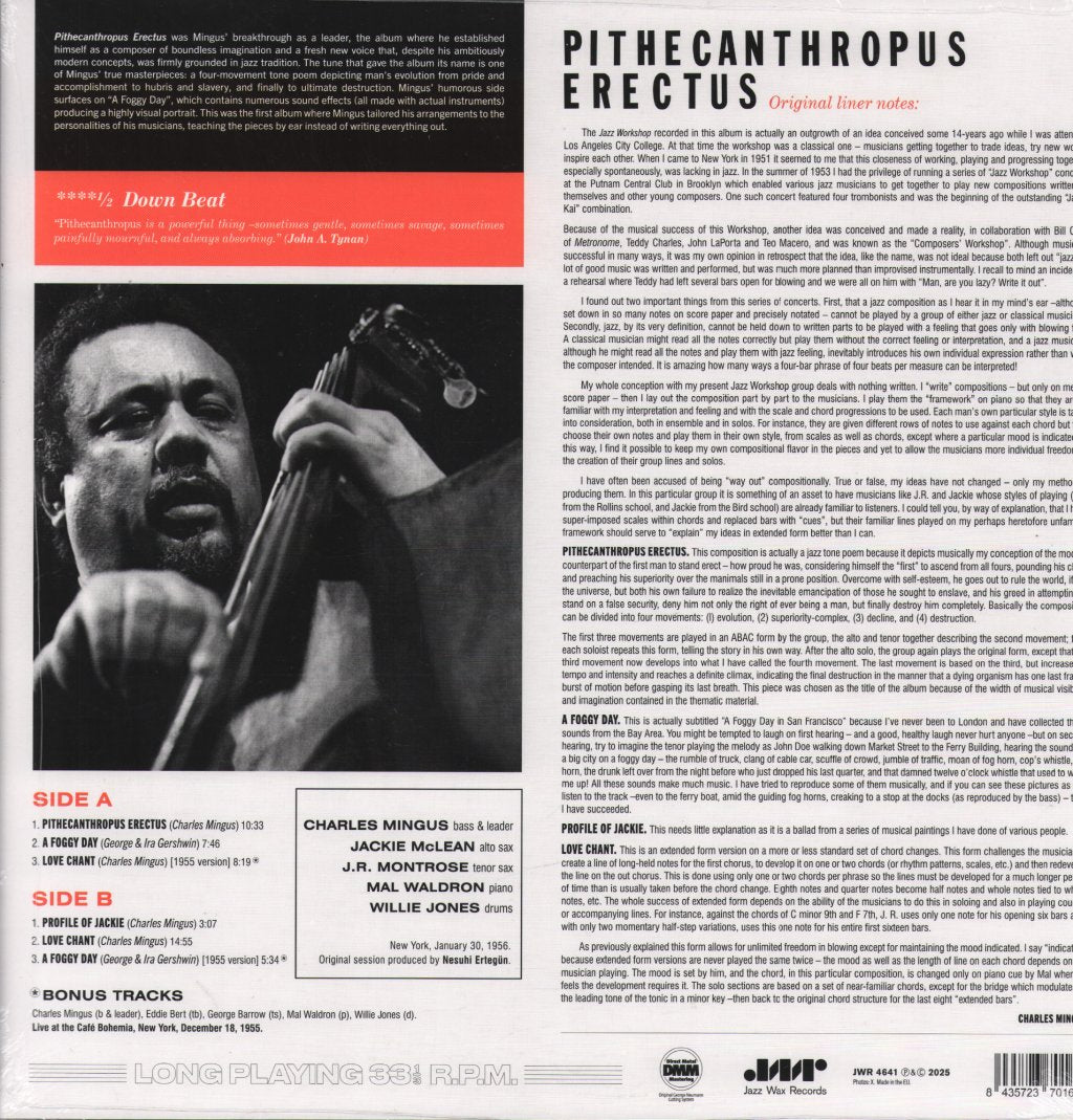 Charles Mingus - Pithecanthropus Erectus - Lp