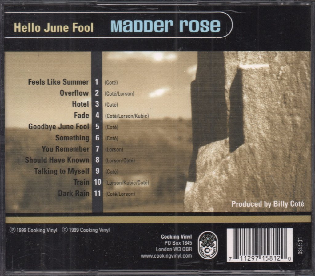 Madder Rose - Hello June Fool - Cd
