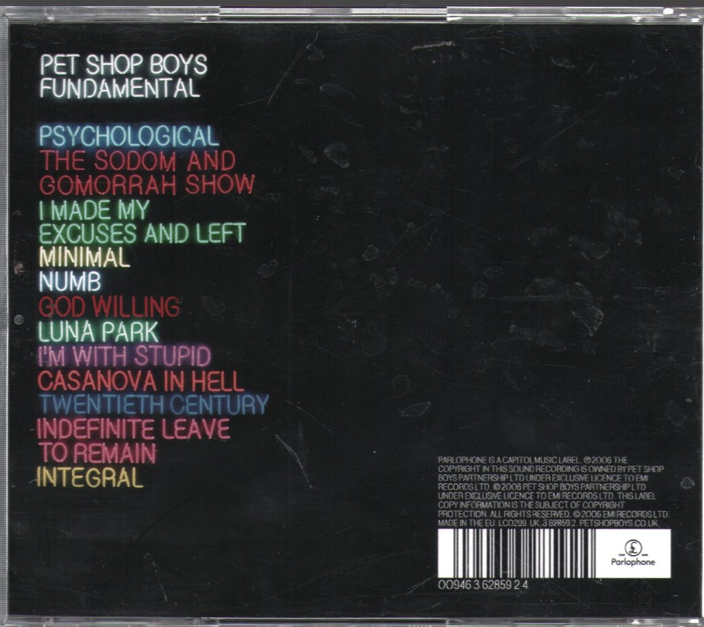 Pet Shop Boys - Fundamental - Cd