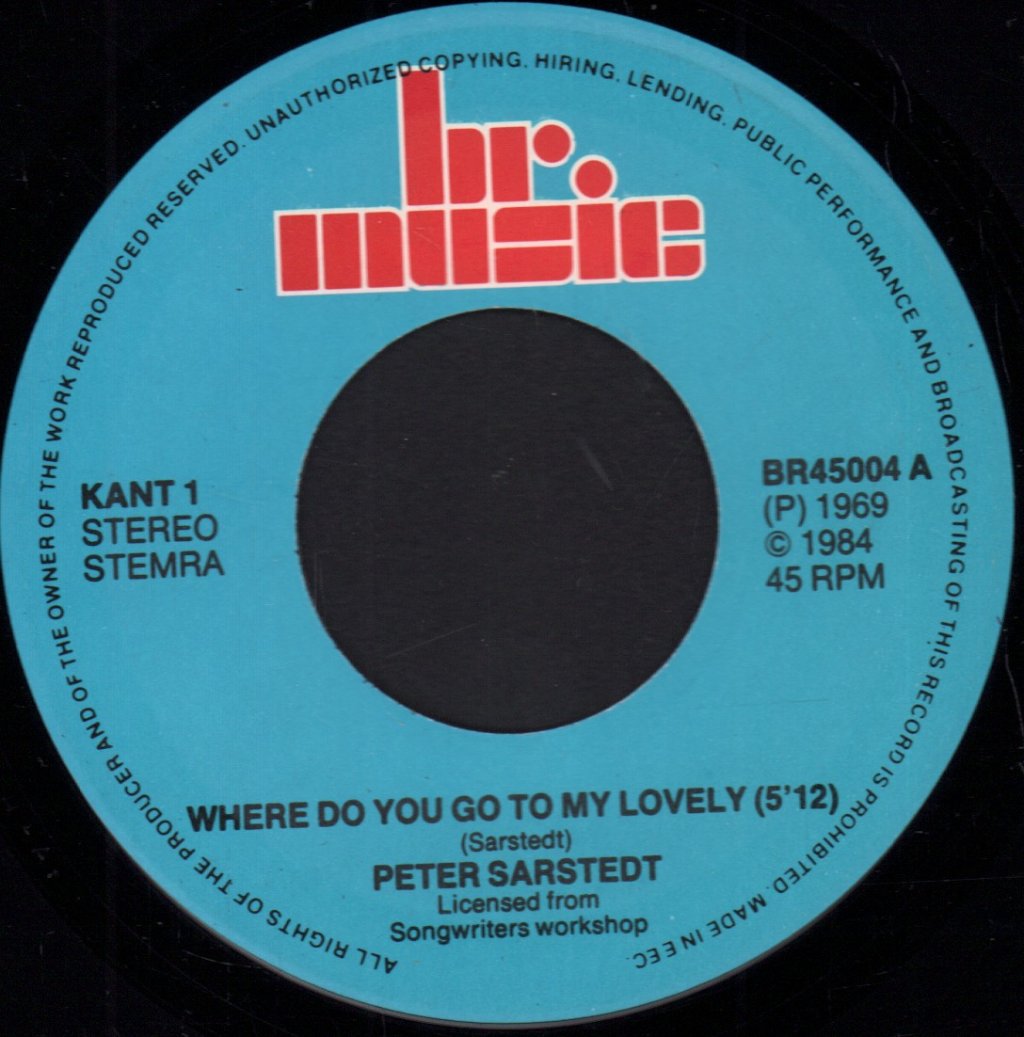 Peter Sarstedt - Where Do You Go To My Lovely - 7 Inch