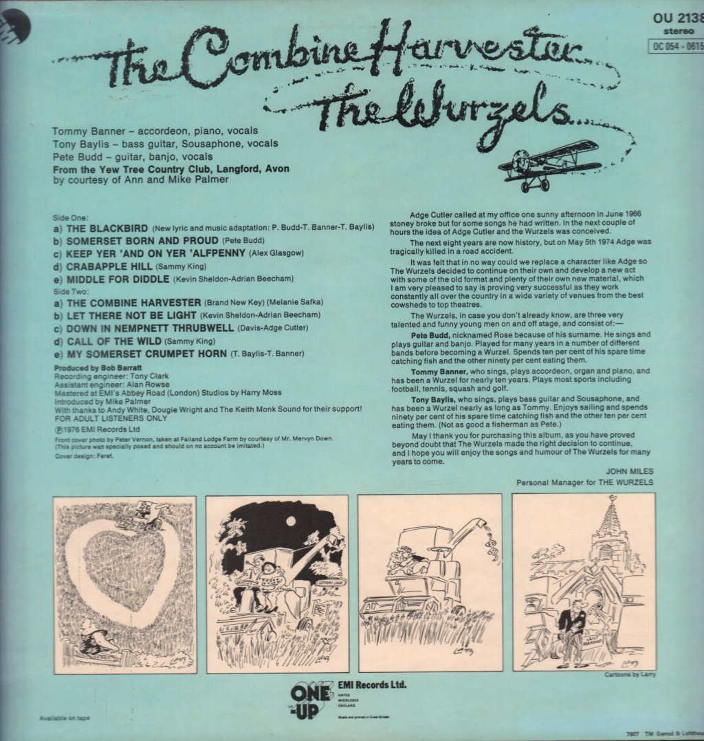 Wurzels - Combine Harvester - Lp