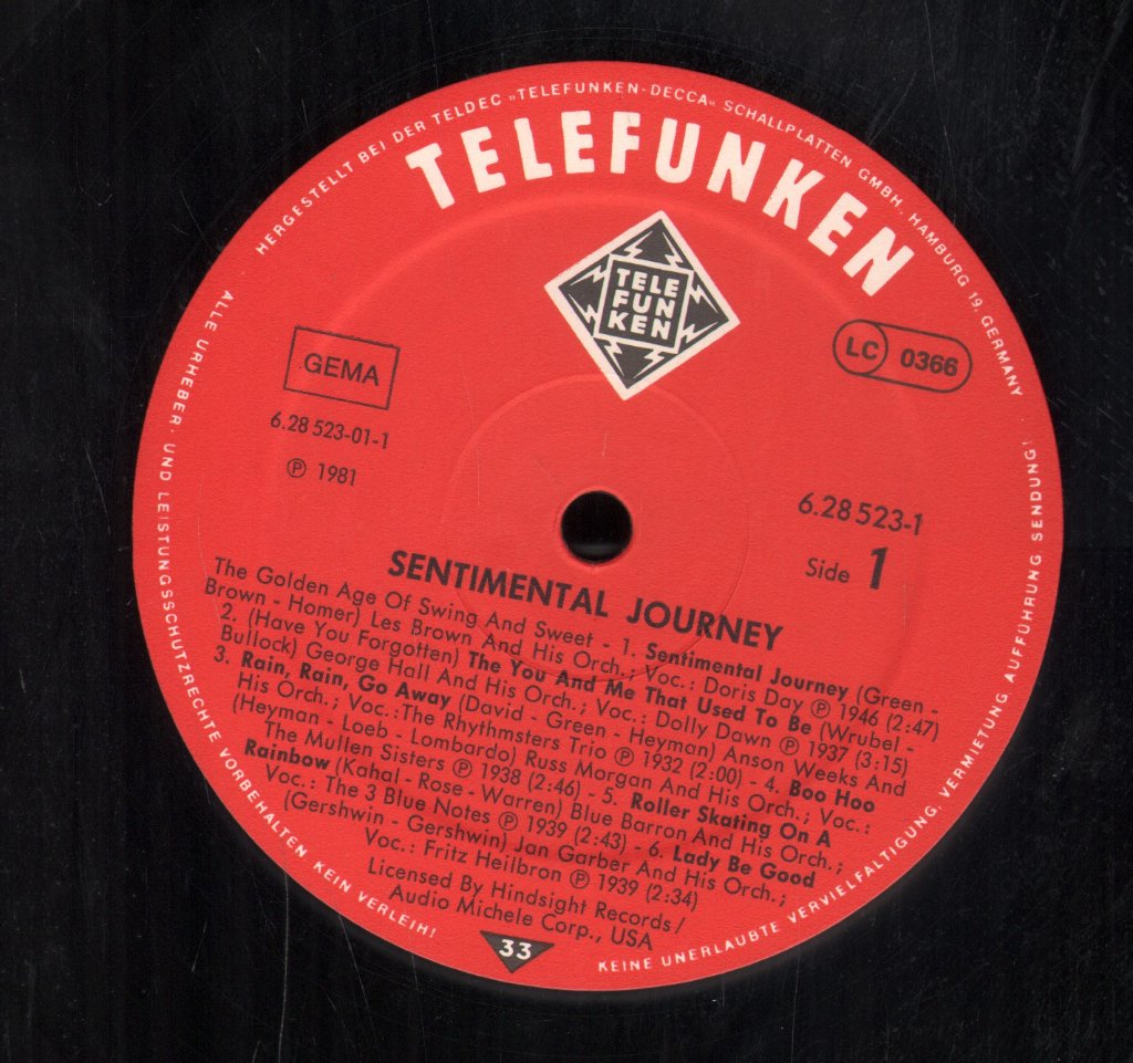 Various Artists - Sentimental Journey - Double Lp