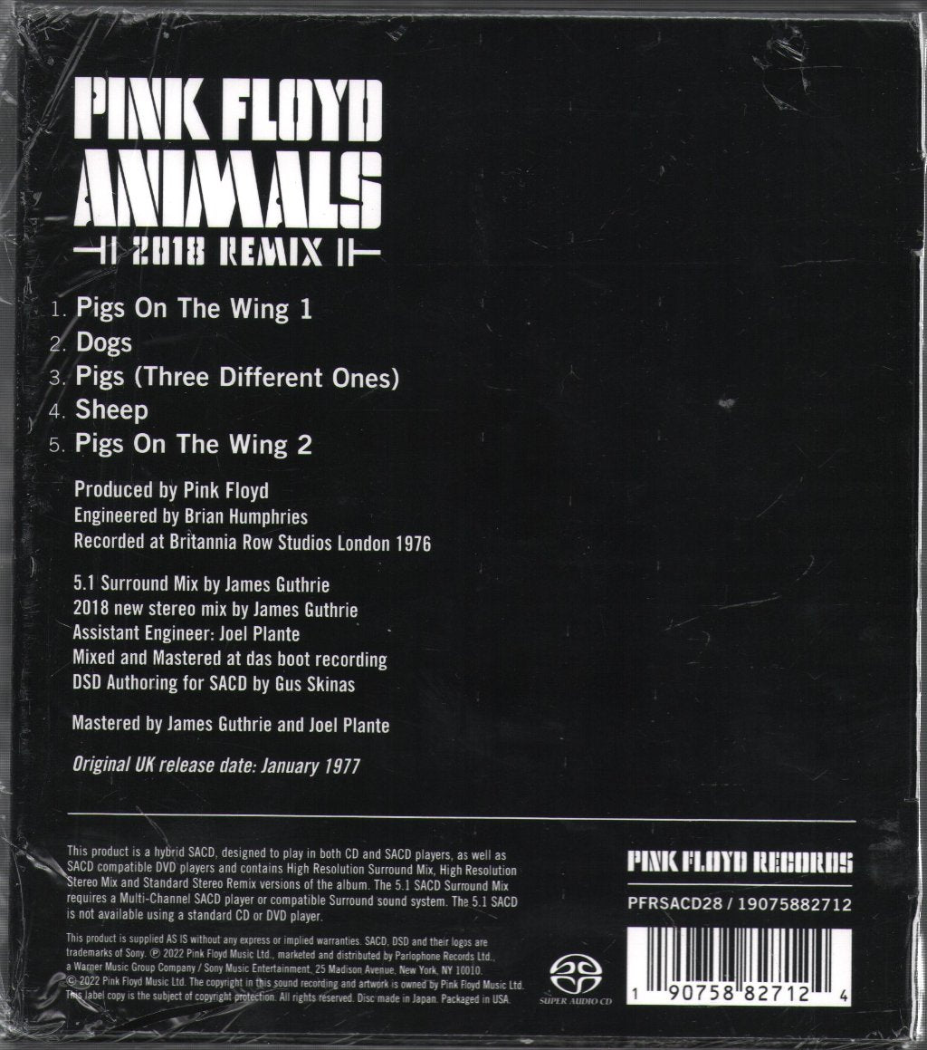 Pink Floyd - Animals (2018 Remix) - Cd Set