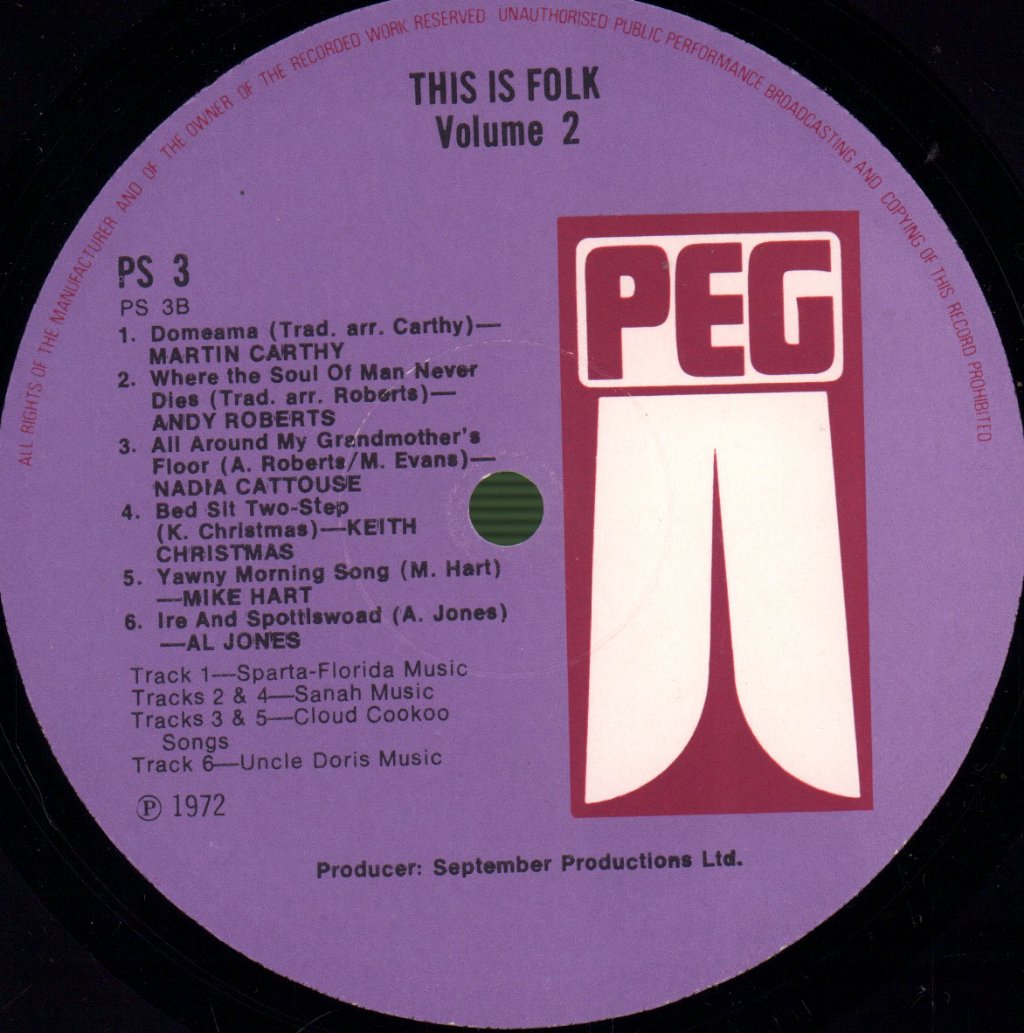 Various Artists - Club Folk Volume 2 - Lp