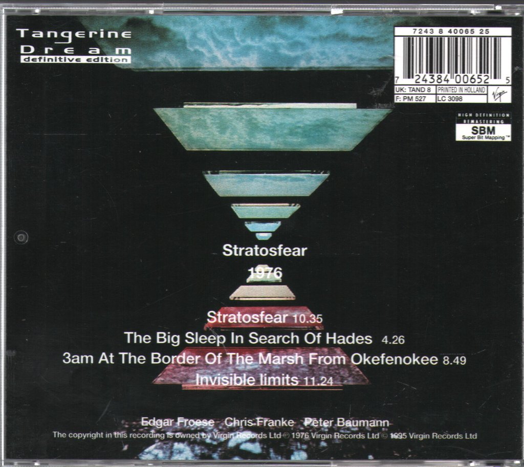 Tangerine Dream - Stratosfear - Cd