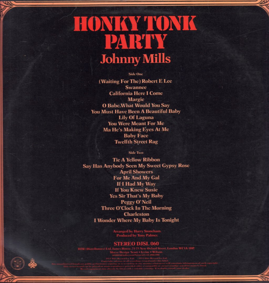 Johnny Mills - Honky Tonk Party - Lp