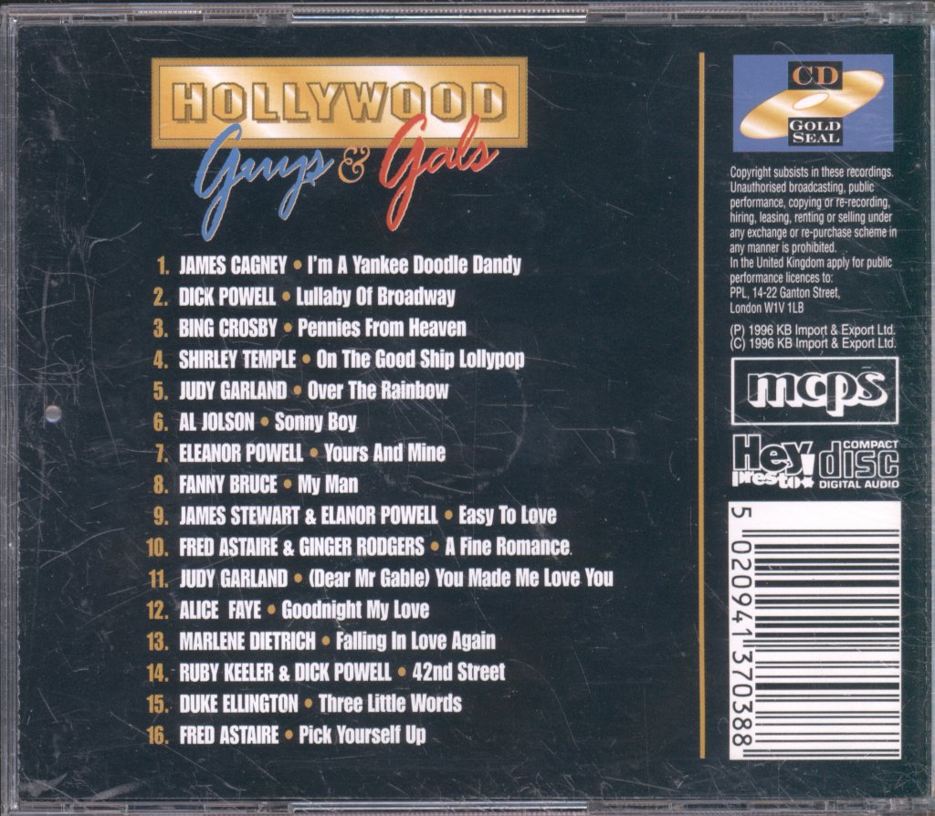 Various Artists - Hollywood Guys & Gals - Cd