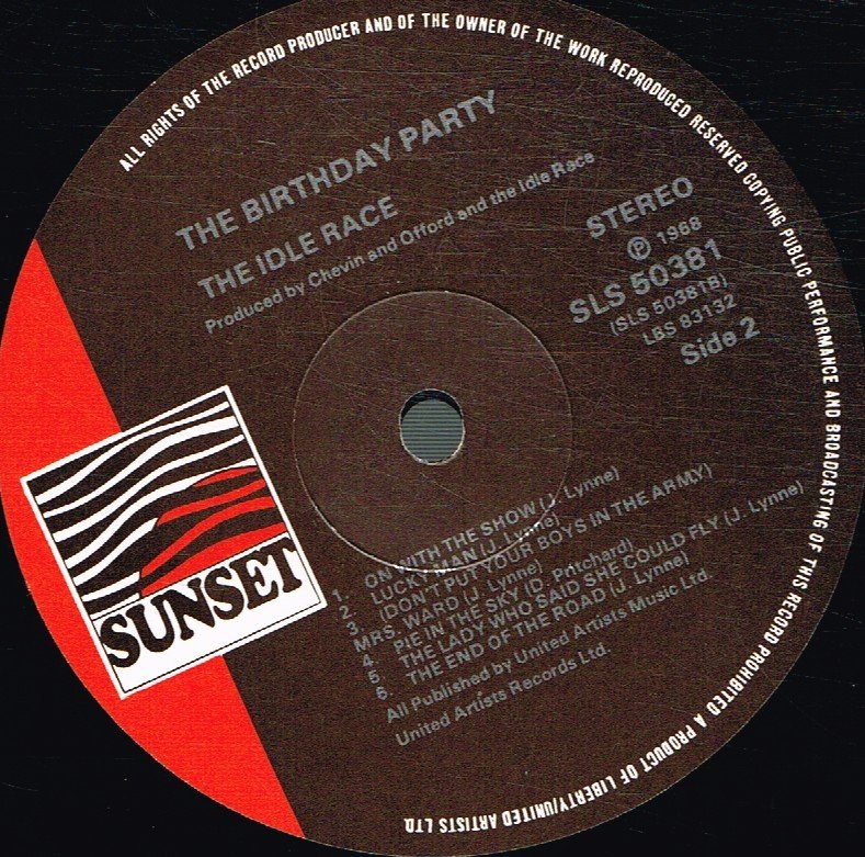 Idle Race - Birthday Party - Lp