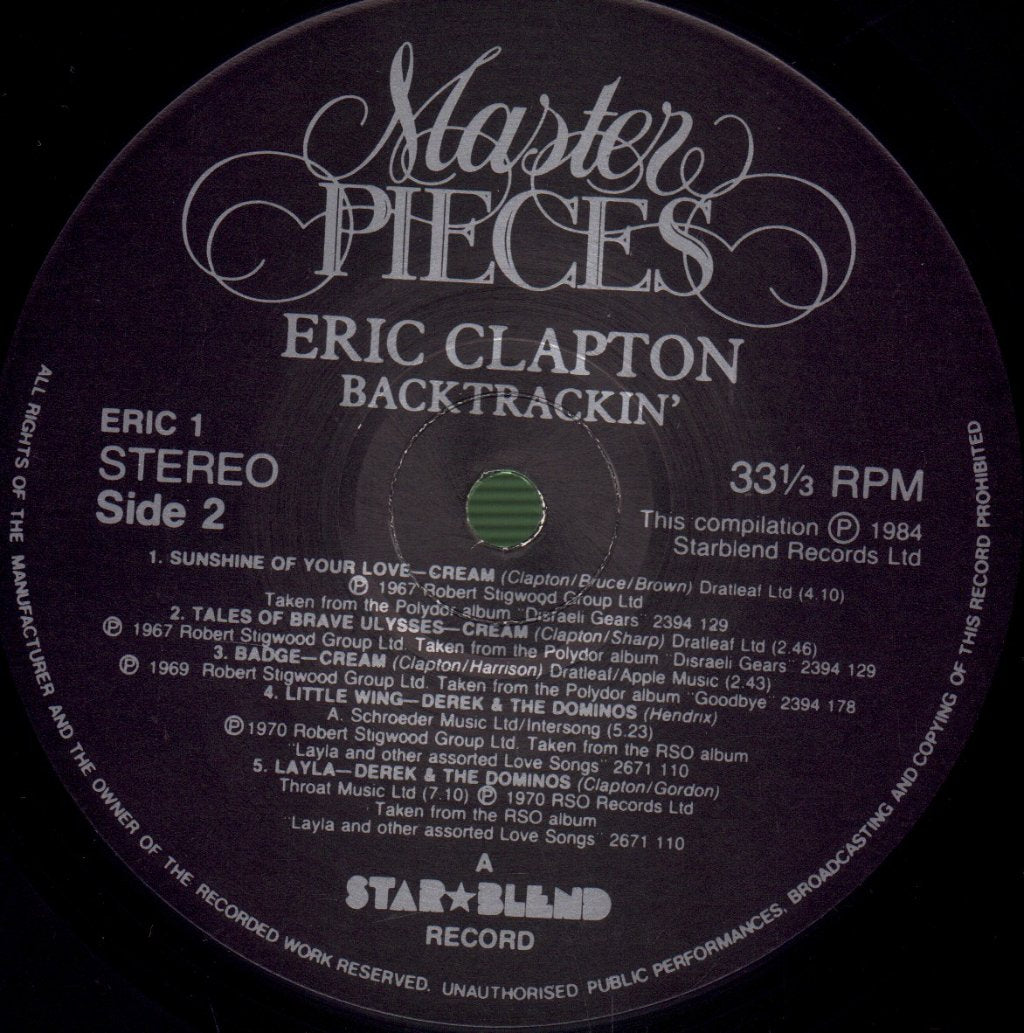 Eric Clapton - Backtrackin' - Double Lp
