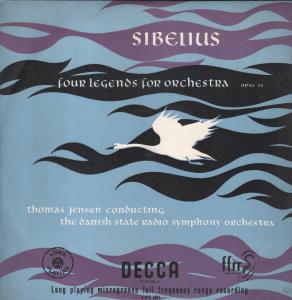 Thomas Jensen / Danish State Radio Symphony Orchestra - Sibelius - Four Legends For Orchestra Opus 22 - Lp