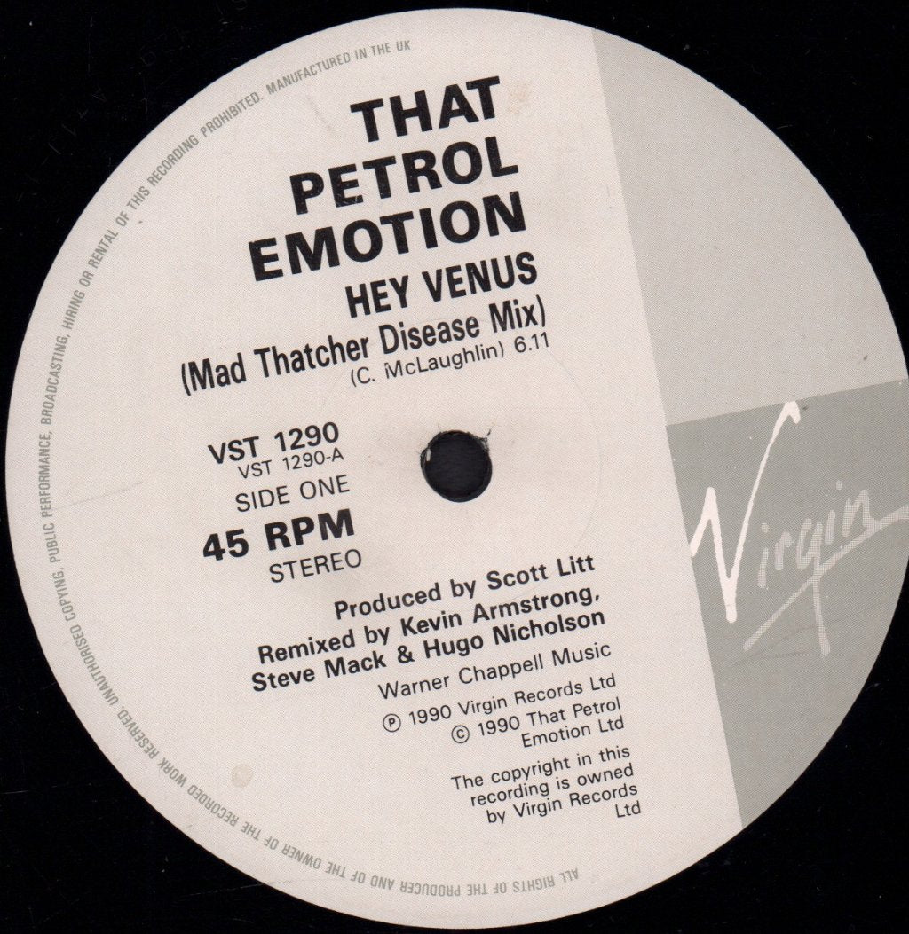 That Petrol Emotion - Hey Venus - 12 Inch