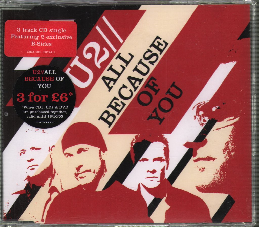 U2 - All Because Of You - Cd