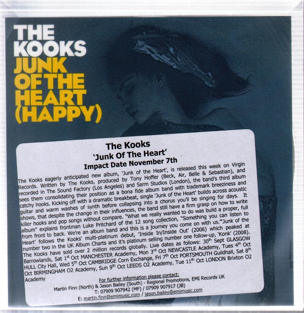 Kooks - Junk Of The Heart - Cdr