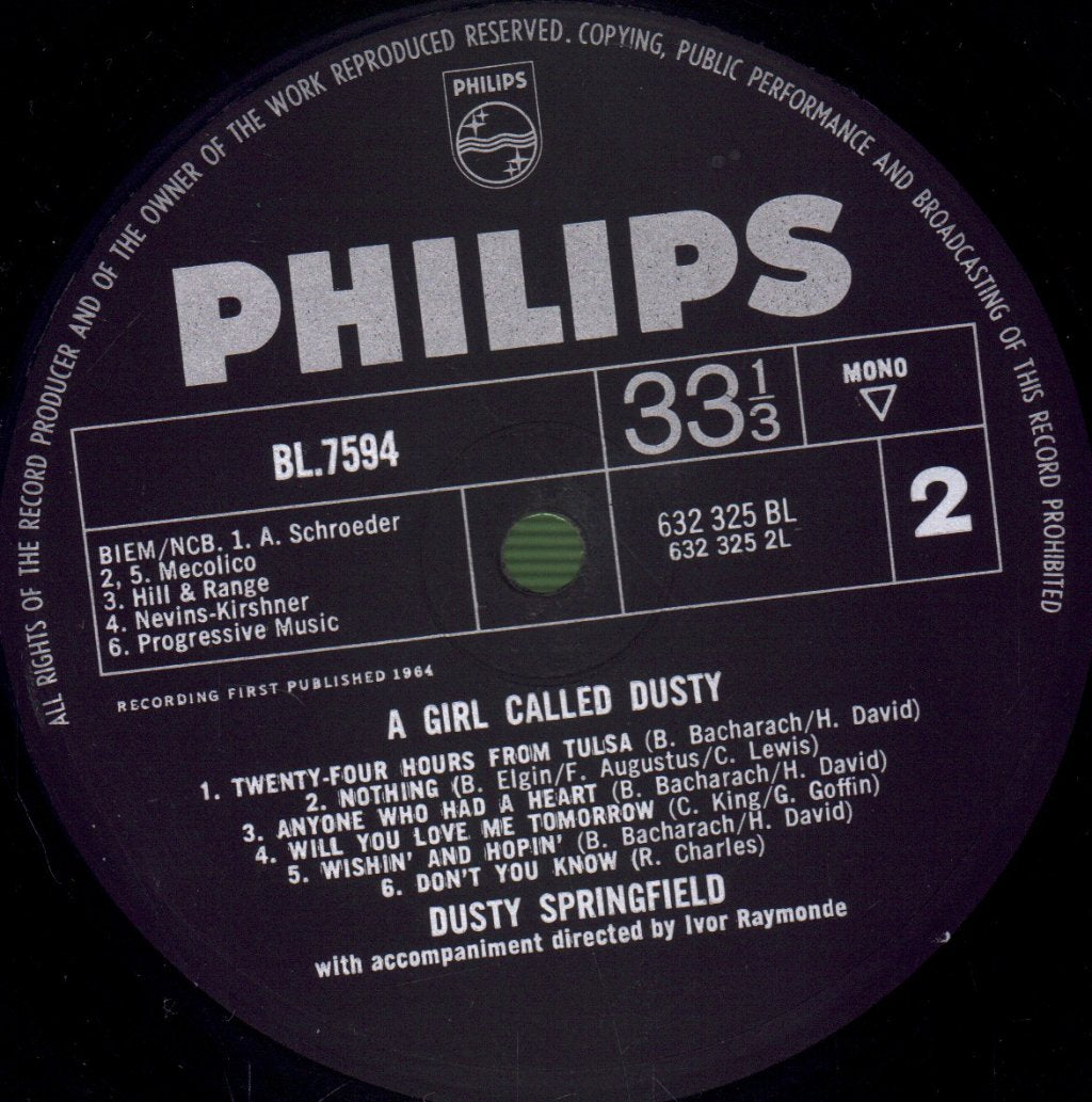 Dusty Springfield - A Girl Called Dusty - Lp