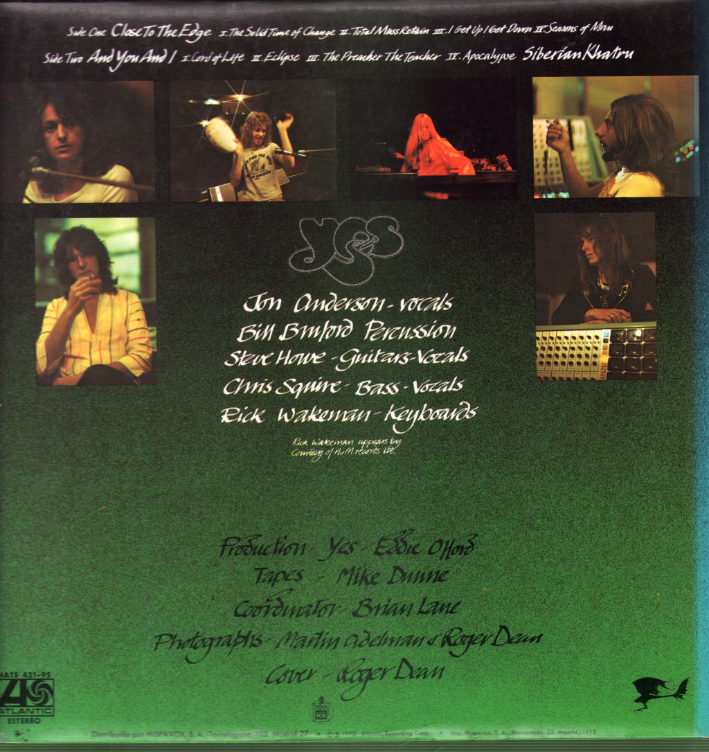 Yes - Close To The Edge - Lp