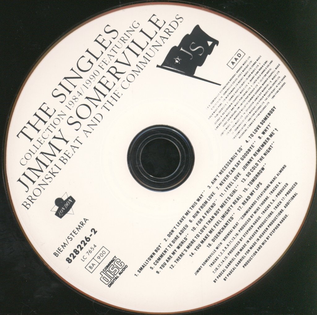 Jimmy Somerville, Bronski Beat And The Communards - Singles Collection 1984/1990 - Cd